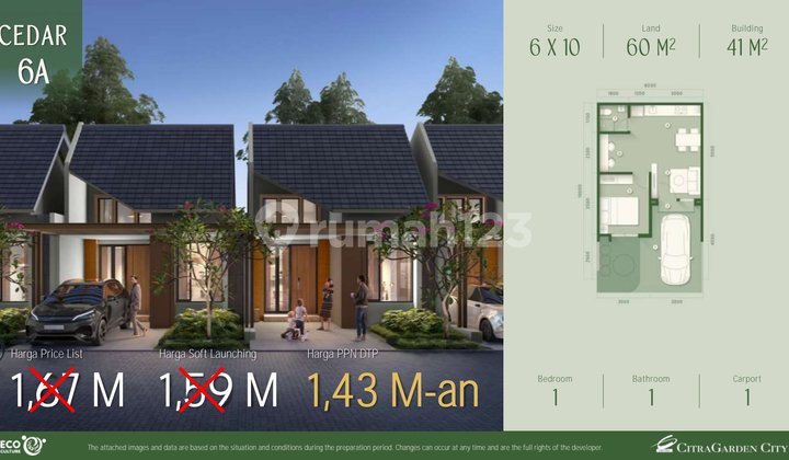 Hunian Baru Jakarta Barat The Forestine 1 Lantai Mumpung Harga Inden Mulai 1m_an 