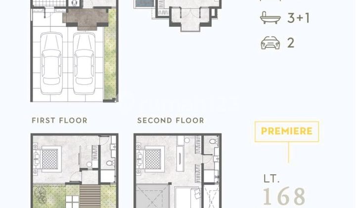 Baru Grand Harvest Ready Type Emmerson 2 Lantai 3 Type Surabaya  2