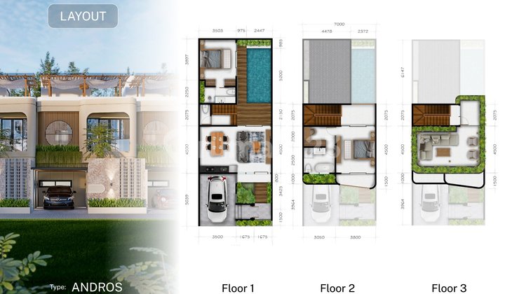 Jual Unit Kaia Vilas 3 Lantai Atick Furnish Harga Mulai 2M_an 2