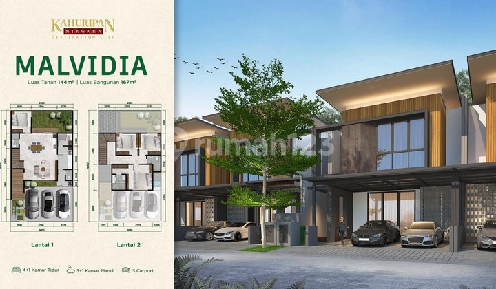 New Clusters Peranda 1 and 2 Storey Furnished Elite Housing Sidoarjo Kahuripan Nirwana 2