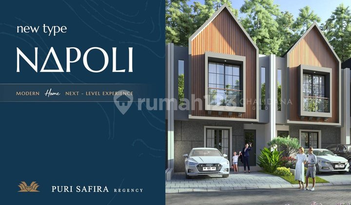 Jual Unit Rumah Bangunan Baru 2 Lantai Type Napoli Surabaya Barat