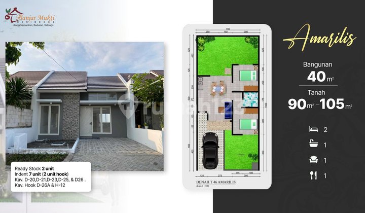 Rumah 1 Lantai Ready Semi Furnish Siap Huni 700 Jutaan