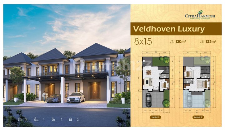 Unit Ready Rumah Lantai Citra Harmoni Type Veldoven Bikin Betah 1