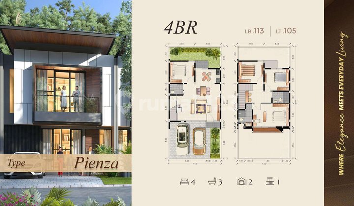 Jual Unit Type Baru Pienza dan Matera Safira Garden 2 Lantai 4 Kamar Tidur Hunian Exlusive Jual Unit Type Baru Pienza dan Matera Safira Garden 2 Lantai 4 Kamar Tidur Hunian Exlusive