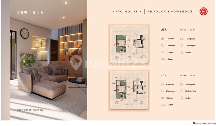 Jual Unit Shojiland Type Hato House 2 Lantai Ready Siap Huni 2