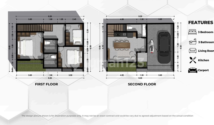 For Sale Trihita Unit 2 Floors 3 Bedrooms Denpasar City Price 1m_an 2