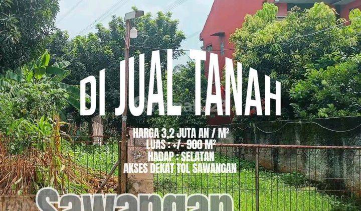 Tanah Sawangan Depok, 900m², Lingkungan Perumahan Tanah Sawangan Depok, 900m², Lingkungan Perumahan