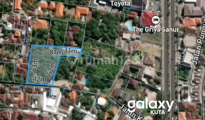 DIJUAL TANAH BATUR SARI SANUR DENPASAR - BALI 