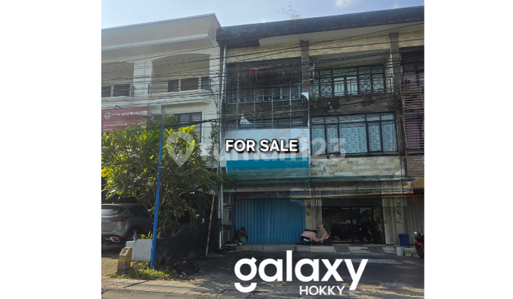 FOR SALE 3-STORY SHOPHOUSE IN GUNUNG AGUNG COMMERCIAL AREA, PADANGSAMBIAN, DENPASAR - BALI