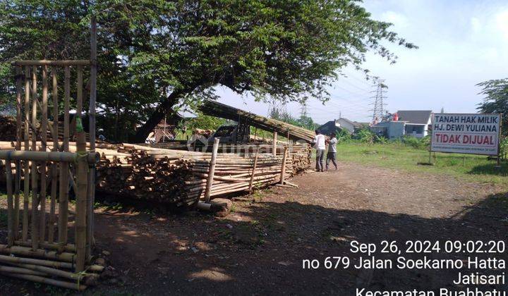 Tanah Pinggir Jl. Soekarno Hata Harga Di Bawah Njop. Hrg Njop 14 Jt Per Meter Ini Hanya 10 Jt Per Meter