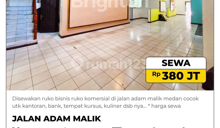 Disewakan Ruko Bisnis Ruko Komersial Cocok Untuk Kantor dsb nya..