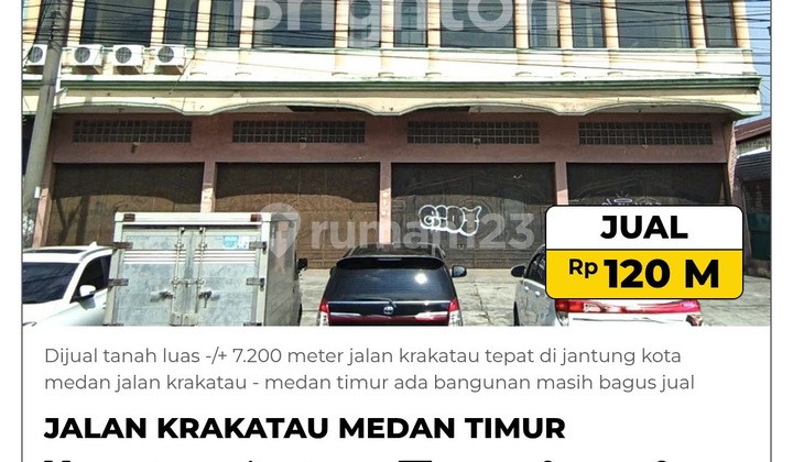 For Sale Large Land -/+ 7,200 Meters on Krakatau Road, Right in the Heart of Medan City For Sale Large Land -/+ 7,200 Meters on Krakatau Road, Right in the Heart of Medan City