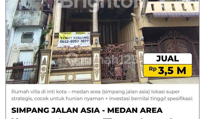 :fire: Villa House in the City Center - Asia Road Junction, Medan Area