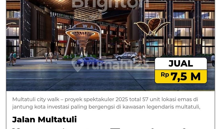 Dijual Ruko Jalan Multatuli RUKO Premium Lebar 8 meter Investasi 