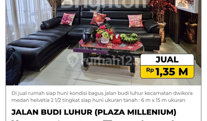 For Sale, Ready-to-Live-In House in Good Condition
Jalan Budi Luhur
Dwikora District, Medan Helvetia For Sale, Ready-to-Live-In House in Good Condition
Jalan Budi Luhur
Dwikora District, Medan Helvetia