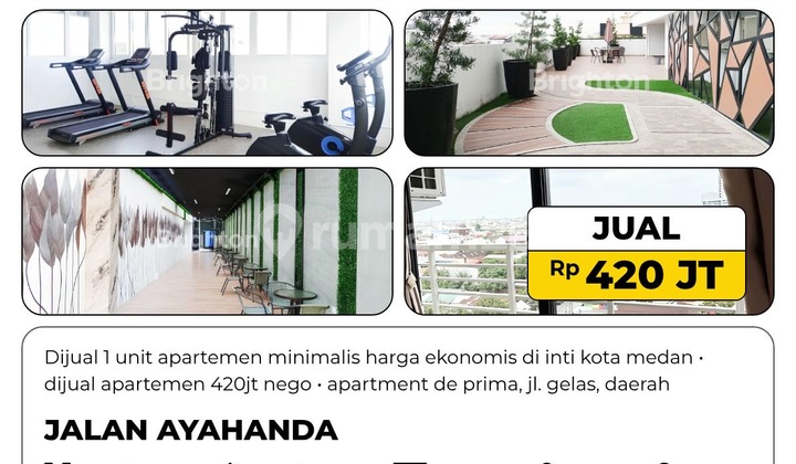 Dijual 1 Unit Apartemen Minimalis Harga Ekonomis