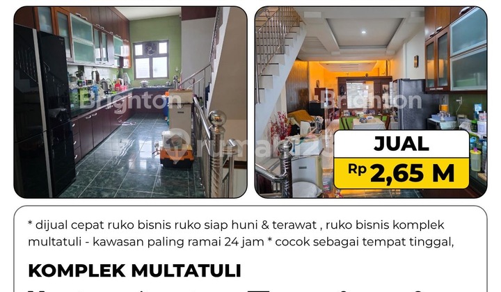 * Dijual Cepat Ruko Bisnis Ruko Siap Huni & Terawat Ramai 24 Jam 