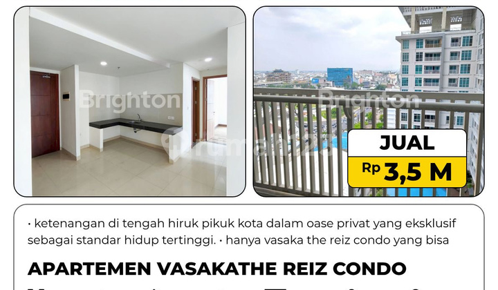 Apartemen Siap Huni Fasilitas Lengkap di Inti Kota