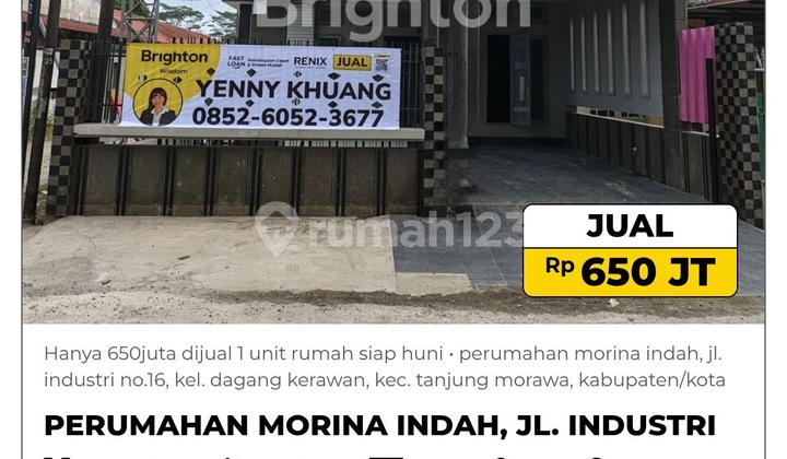 Hanya 650Juta Dijual 1 Unit Rumah Siap Huni