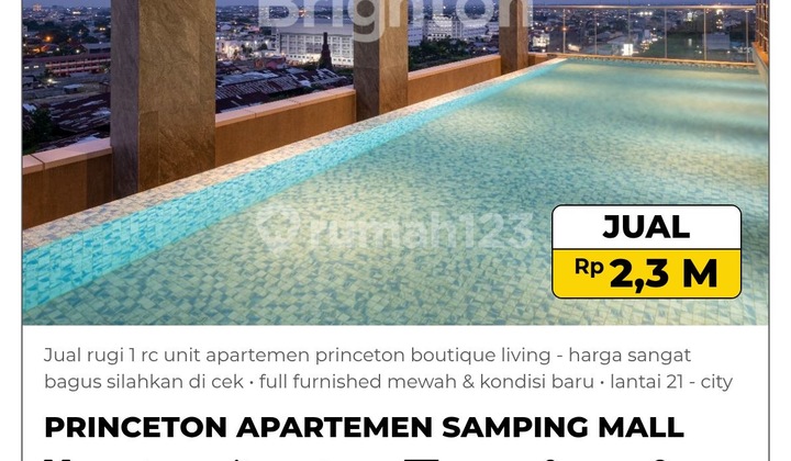 For Sale: 1 Unit Princeton Boutique Living Apartment at a Loss