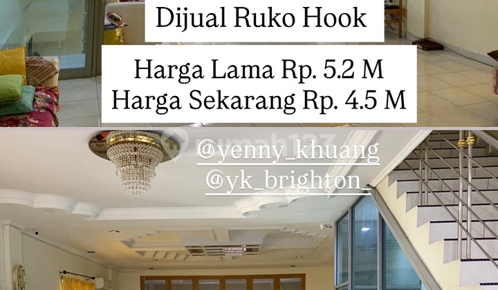Turun Harga Dijual Ruko Hook Di Inti Kota Medan 