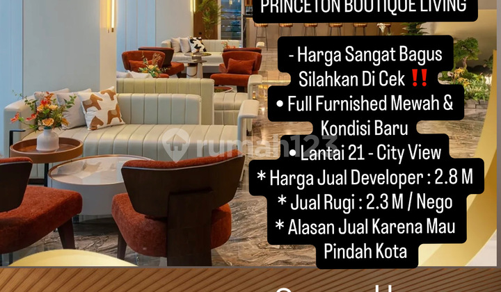 For Sale: 1 Unit Princeton Boutique Living Apartment at a Loss For Sale: 1 Unit Princeton Boutique Living Apartment at a Loss