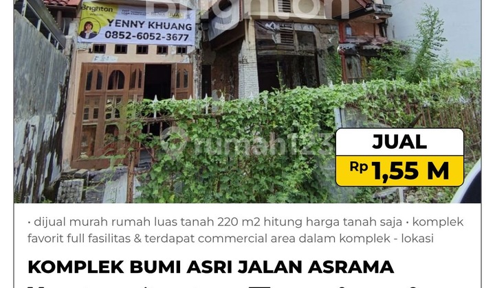 Dijual Murah Rumah Luas Tanah 220 Meter Dalam Komplek 1