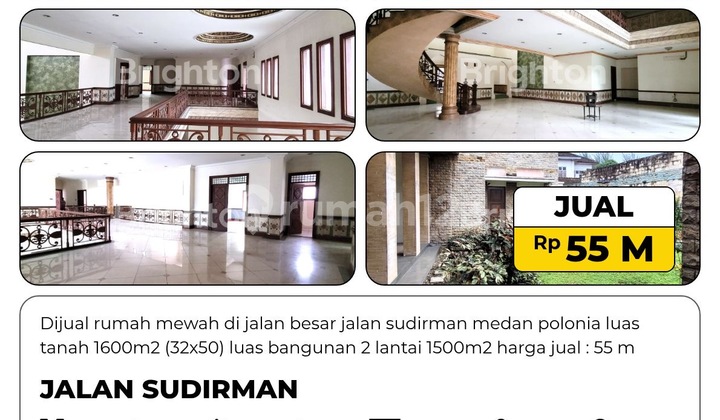 Dijual Rumah Mewah Siap Huni Strategis Di Jalan Besar Sudirman