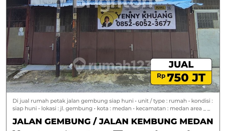 Di Jual Rumah Petak Jalan Gembung Siap Huni