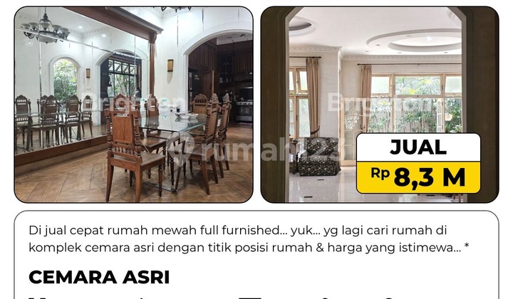 DI JUAL CEPAT RUMAH MEWAH FULL FURNISHED Harga Istimewa… 
