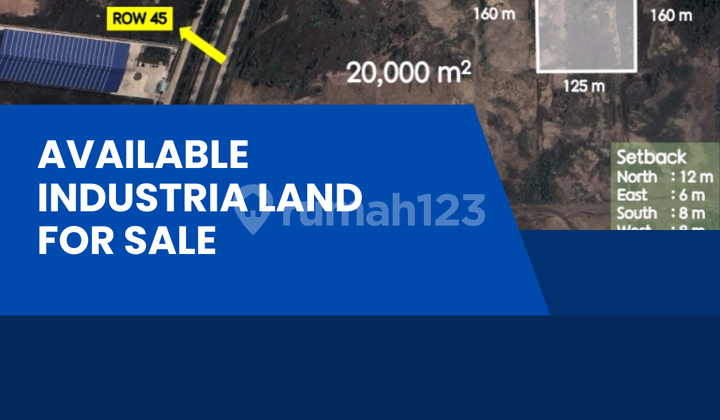 For Sale: 2 Hectares of Industrial Land Ready for Construction in West Karawang For Sale: 2 Hectares of Industrial Land Ready for Construction in West Karawang