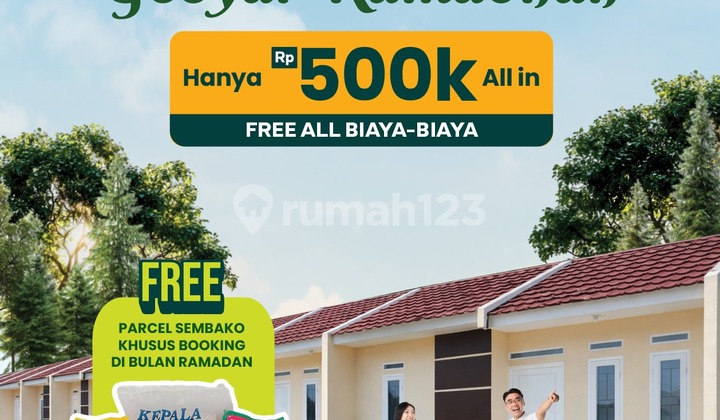 Rumah Subsidi Siap Huni,Buat Kalian Yg Mau Punya Rumah Tapi Terkendala Biaya Awal,Cukup Bayar 500Rb Sampe Terima Kunci