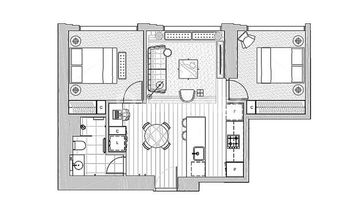 Unit Apartemen di The Queensbridge Building, di Kota Besar Melbourne