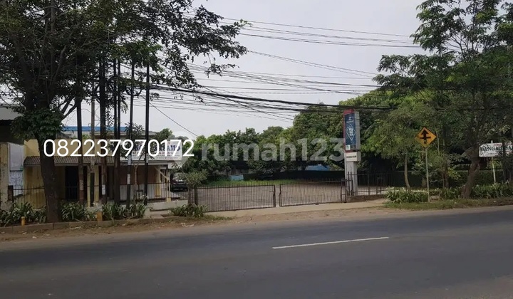 Tempat Usaha Lahan Luas Ada Bangunan di Jalan Raya Narogong Bekasi