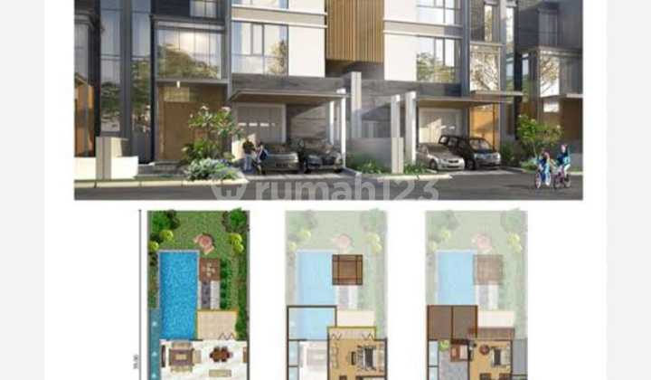 disewakan rumah golf island cluster mozart 12x35 #view golf#kolamrenang #lift