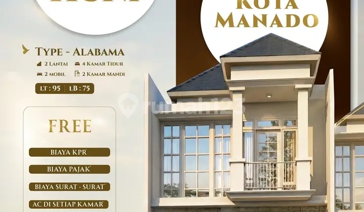 Rumah di Grand Tikala Cicilan 4Jtan Dapat Free Ac