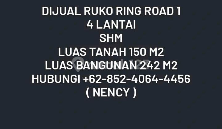 Ruko 4 Lantai Lokasi Ringroad 1 Manado SHM 2