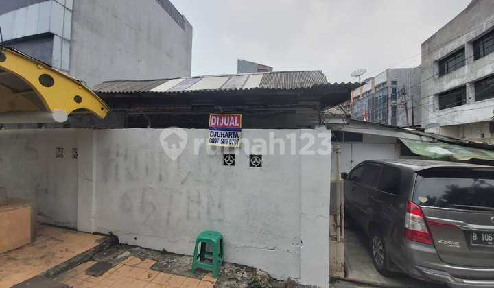 Dijual Cepat Rumah Lama Strategis Pinggir Jalan Raya Cideng Timur Jakarta Pusat