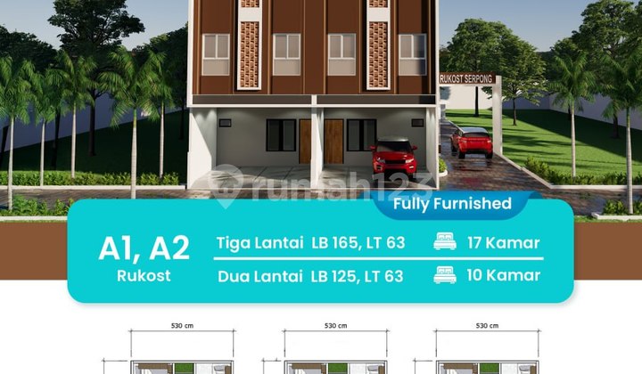 Jual Kost 8 Kamar Dekat Kampus Ring 1 Serpong Tangerang Selatan 