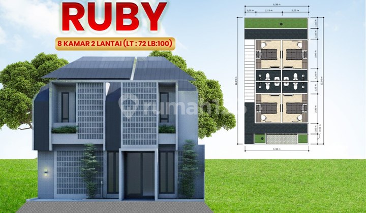 New 6-Room Boarding House for Sale Near IPB Ring 1 Cikarawang Dramaga Bogor 1