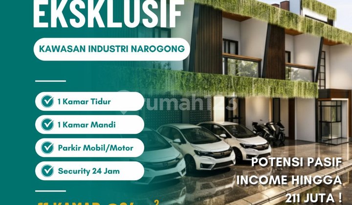 Jual Kost. 11 Kamar di Cibubur Dekat Rs Tol Cileungsi Bogor