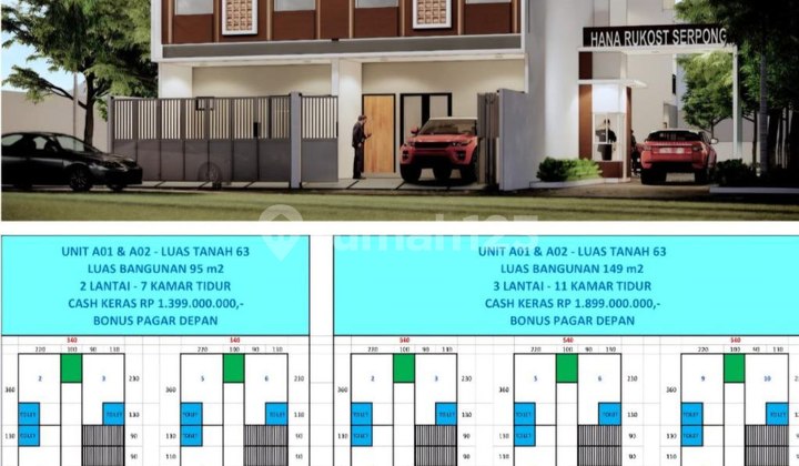 Jual Kost Baru 7 Kamar Dekat Kampus Ring 1 Buaran Serpong Tangsel Jual Kost Baru 7 Kamar Dekat Kampus Ring 1 Buaran Serpong Tangsel