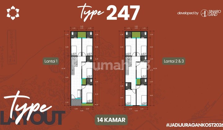 Jual Kost di Kukusan. 11 Kamar Dekat Ui Ring 1 Kukusan Beji Depok 2