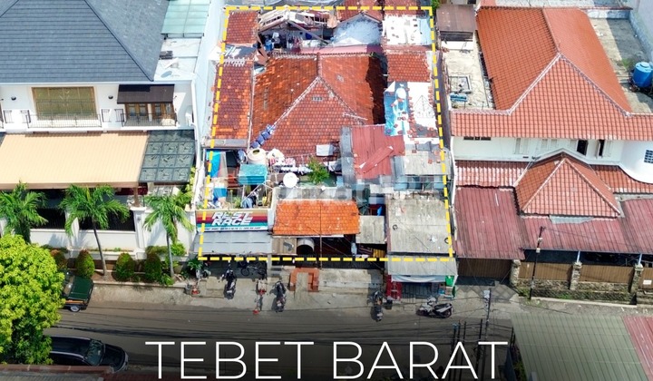 Termurah !! di Jual Rumah Hitung Tanah, di Tebet Barat, Akses Jalan Lebar Cocok untuk Bisnis Maupun Kost - Kostan, Lokasi Strategis, Nego !