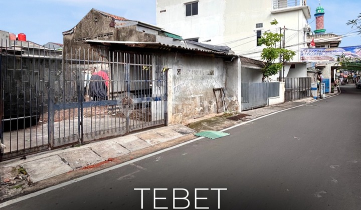 Cheapest !! Land for Sale Ready to Build with House Bonus, 2-Car Road Access, Tebet - Sahardjo, Negotiable !