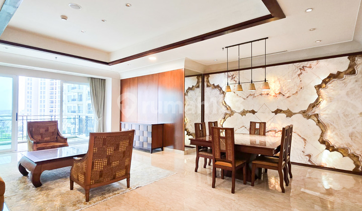 For Rent Pakubuwono Residence 3+1 Bedroom Low Floor