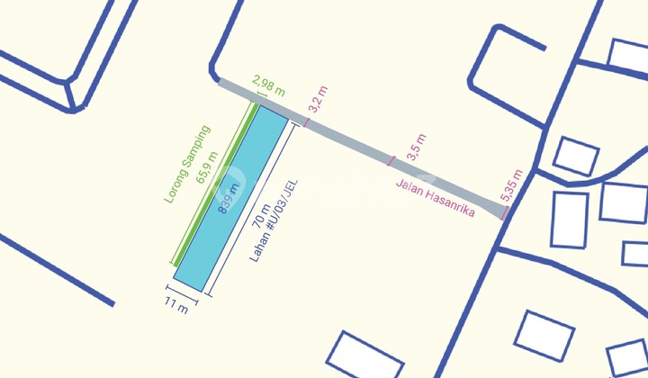 Promising Investment! Premium 839 m² Freehold Land Plot Near JORR Toll Road, Jakarta and Airport