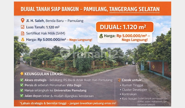 Tanah di Pamulang