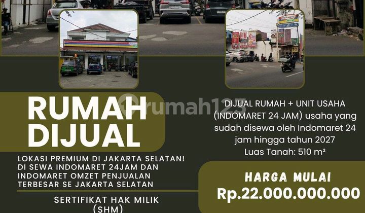 Dijual Rumah + Unit Usaha Indomaret 24 Jam