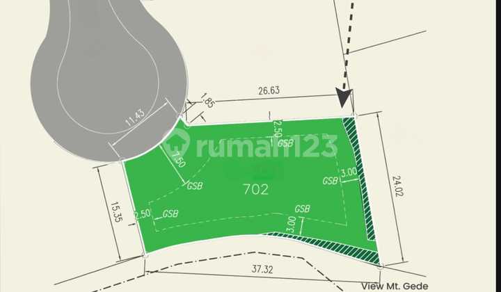 9Jt Rancamaya Kavling Ngantong Hoki 702M² Badan Barat Laut 9Jt Rancamaya Kavling Ngantong Hoki 702M² Badan Barat Laut